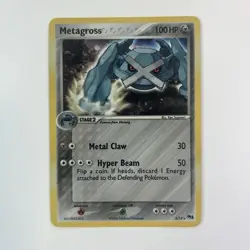Pokemon Metagross 2/17 Holo Rare POP Series 1 Pokemon Card *SWIRL* - Image 1