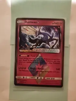 Xerneas Prism Star 144/214 Lost Thunder Holo Rare Pokemon Card LP - Image 1