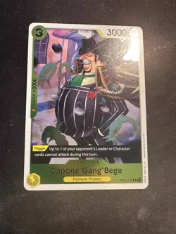 Capone"Gang"Bege Holo - OP04-100 - PRB-01 - One Piece Card Game N/M - Image 1