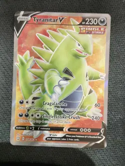 TYRANITAR V - 154/163 - FULL ART - BATTLE STYLES - ULTRA RARE - POKEMON CARD - Image 1