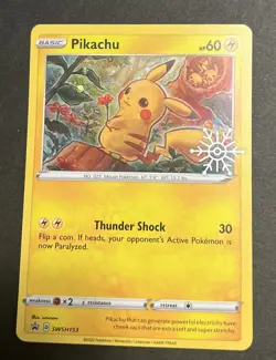 Pikachu - (Holiday Calendar) SWSH153 SWSH: Sword & Shield Promo Cards Holo - Image 1