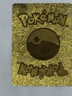 Pokemon Pikachu Mega Lucario Cosplay 625HP Gold Foil Fan Art Card #009 - Image 2