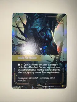 Baited Hook OGN 242/298 Epic Riftbound League of Legends TCG CCG Card Game - Image 1