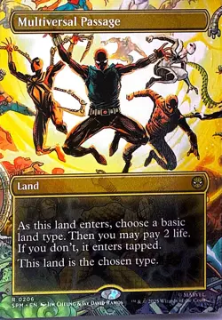 Multiversal Passage (Borderless) Non- Foil R Marvel's Spider-Man 206 NM - Image 1