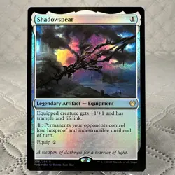 1x Shadowspear - Foil NM, English Theros Beyond Death MTG Magic - Image 1