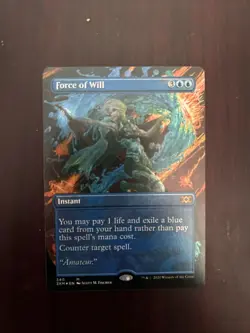 Force of Will (Borderless) Double Masters Foil MTG NM - Image 1