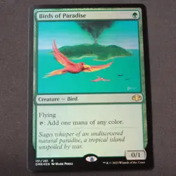 Birds of Paradise FOIL MTG Dominaria Remastered Rare 151 NM - Image 1