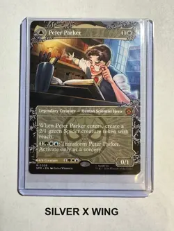 Peter Parker (0208) Borderless x1, MTG, Marvel's Spider-Man, SPM, NM - Image 1