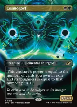 Cosmogoyf - Foil Extended Art EOE NM MTG - Image 1