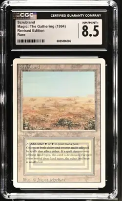 Scrubland, Revised Mtg. CGC 8.5 NM/Mint+! - Image 1