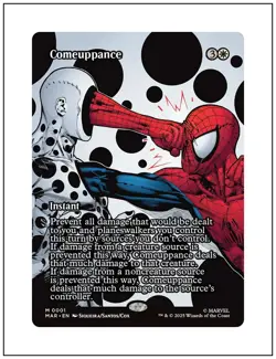 1x Comeuppance, Borderless Art, Magic the Gathering MTG NM - Image 1