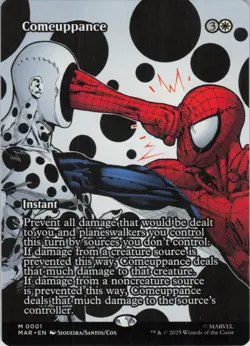 Comeuppance (Borderless) M Marvel Universe Eternal-Legal 1 NM Normal MTG - Image 1