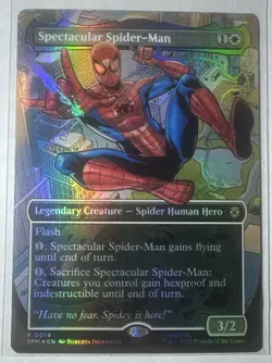 Spectacular Spider-Man Borderless Foil - Marvel's Spider-Man MTG - Image 1