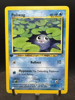 Poliwag 62/75 1st Edition Neo Discovery Set Common 2001 English Pokemon WoTC - Image 1