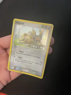 Slakoth 73/107 DMG Reverse Holo Rare Pokemon EX Deoxys Vintage Stamped - Image 2
