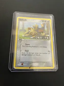 Slakoth 73/107 DMG Reverse Holo Rare Pokemon EX Deoxys Vintage Stamped - Image 5