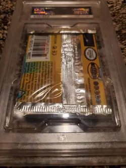 PSA 9 MINT Base Set (Blastoise) SEALED Pack BLACK TRIANGLE ERROR Pokemon - Image 3