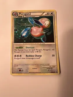 Pokemon TCG Porygon2 Holo HGSS23 Black Star Promo Near Mint Condition - Image 1