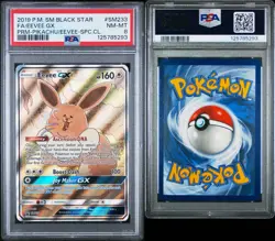 2019 Pokemon Pikachu & Eevee Special Collection Eevee GX Black Star Promo Psa 8 - Image 1