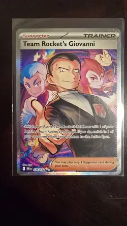 Team Rocket's Giovanni 238/182 Sv10: Destined Rivals Holo Near Mint Pokemon Tcg - Image 2