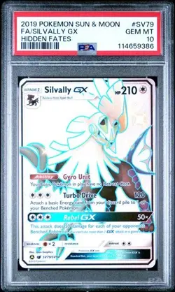 2019 POKEMON SM HIDDEN FATES #SV79/SV94 SILVALLY GX SHINY VAULT RARE PSA 10 - Image 1