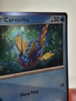 Carvanha 093 Cosmo Holo Black Star Promo Pokemon TCG - Image 4