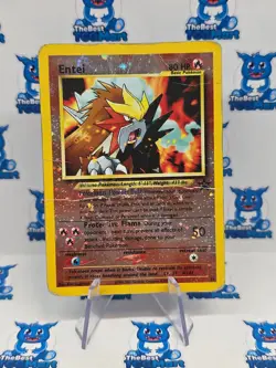Entei Pokemon - 34 Black Star Promo - Reverse Holo - HP/DMG - Image 1
