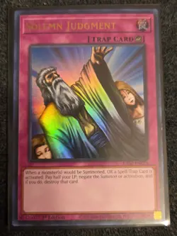Yu-Gi-Oh! TCG Solemn Judgement Ultra Rare RA02-EN075 1st Ed NM - Image 1