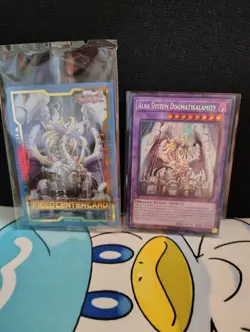 Alba System Dogmatikalamity BLMM-EN011 Secret Rare + Alba Field Center Yu-Gi-Oh! - Image 1