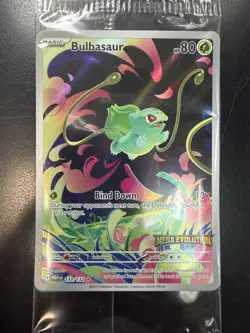 Pokemon TCG Mega Evolutions Bulbasaur Box Topper Promo Card VF/NM 2025 - Image 1