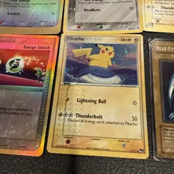 Pokemon Yugioh Card Lot Holo Non-Holo Pikachu Error Blue Eyes White Dragon etc - Image 3