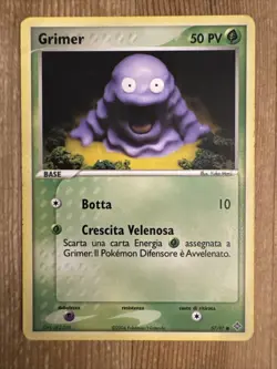 Grimer - 57/97 - Common - Vintage (EX Dragon) Pokemon TCG card 2003 MP ITALIAN - Image 1
