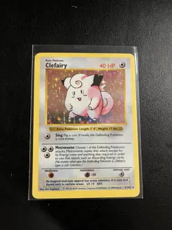 Clefairy 5/102 - Base Set - Shadowless - Holo - Pokemon Card - MP/HP - Image 1