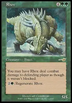 Rhox - Light Play MTG Nemesis - Image 1