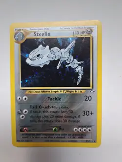 Steelix # 15 Pokemon Neo Genesis foil card excellent condition - Image 1