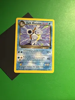 Dark Blastoise - 20/82 -Pokemon Team Rocket Unlimited Rare Card WOTC NM NON HOLO - Image 1