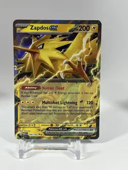Zapdos ex # 145/165 Double Rare SV: Scarlet &Violet 151 English Pokemon Card NM - Image 1