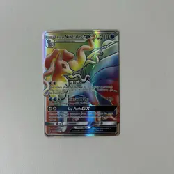 Pokemon Card Alolan Ninetales GX 150/145 Guardians Rising Rainbow Rare NM - Image 1