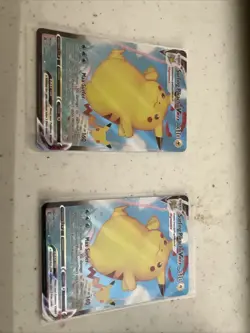 Pokemon TCG Surfing Pikachu VMAX Holo Rare Card 009/025 Celebrations - Image 1