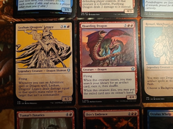 12x MTG Dragon Cards Lozhan Showcase Foils Red Blue Lot Magic the Gathering!!! - Image 2