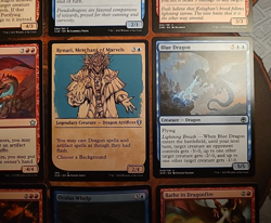 12x MTG Dragon Cards Lozhan Showcase Foils Red Blue Lot Magic the Gathering!!! - Image 3