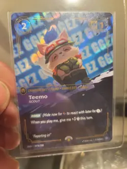 RARE TEEMO SCOUT PROMO CARD 197b/298 - RIFTBOUND LEAGUE OF LEGENDS TCG - Image 1