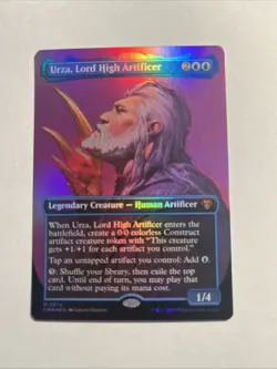 Urza, Lord High Artificer (Borderless) - Commander Masters Foil MTG + Bonus Rare - Image 1