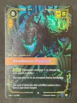 Riftbound League of Legends Origins Deadbloom Predator Epic Foil # 161/298 - Image 1