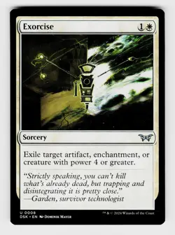 MTG, Duskmourn: House of Horror, Exorcise, Normal, No.8, U Sorcery - Image 1