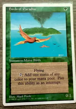 Magic MTG - Birds of Paradise - 4th Fourth Edition - Image 1