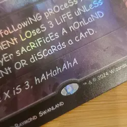 1x Torment of Hailfire, Borderless Foil, Secret Lair 9992, Magic MTG LP See pics - Image 3