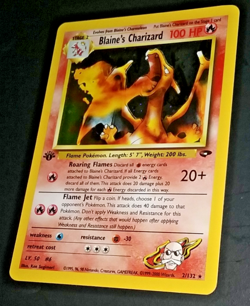 1ST EDITION POKEMON GYM CHALLENGE - BLAINE'S CHARIZARD #2/132 - HOLO (NM) - Image 3