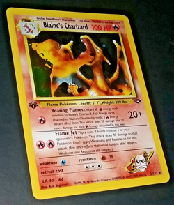 1ST EDITION POKEMON GYM CHALLENGE - BLAINE'S CHARIZARD #2/132 - HOLO (NM) - Image 4