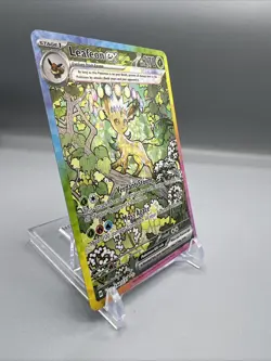 Leafeon EX Prismatic Evolutions Sir 144/131 Special Illustration Rare Pokemon,NM - Image 3